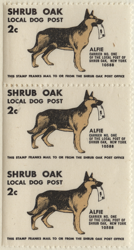 Shrub Oak Local Dog Post Label